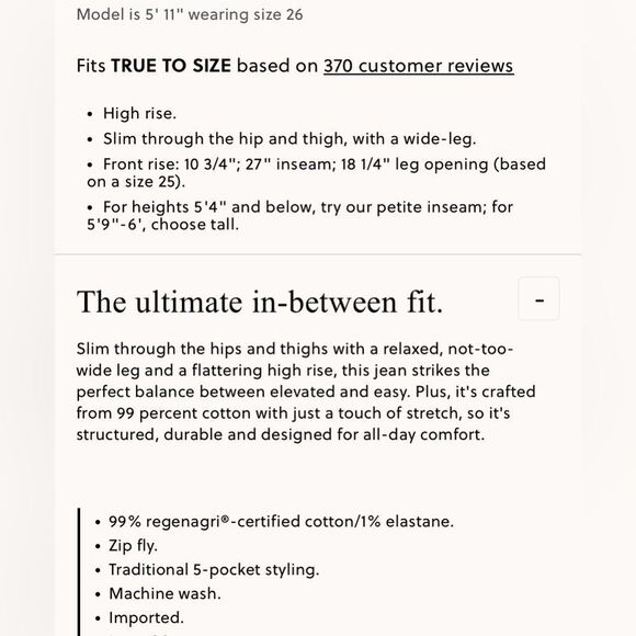 NWT J CREW High-rise slim wide jean in 1996 semi-stretch in dark wash - Picture 7 of 7